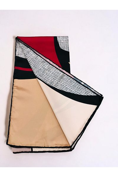 Akel Κασκόλ Alfa Twill - Χοντρό ριγέ σχέδιο, μέγεθος 95x95