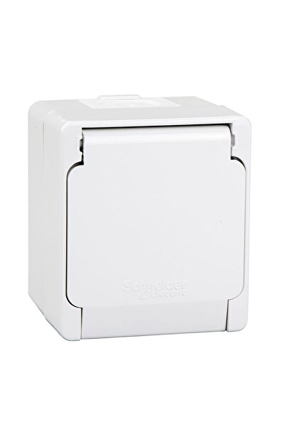 SCHNEIDER Nemliyer مغطى بمقبس مؤرض باللون الرمادي