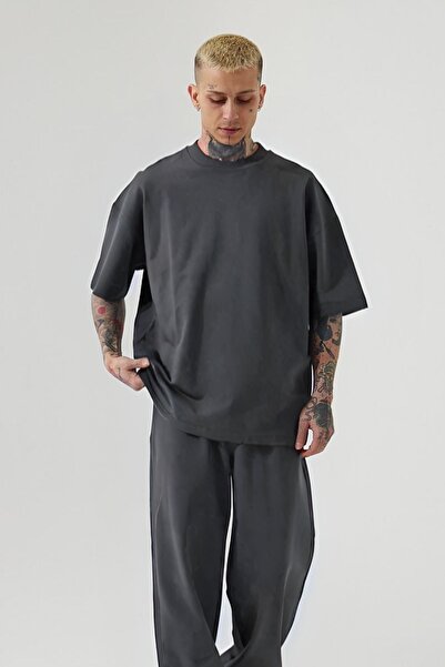 YAKAMEL Muški komplet pidžame sa širokim majicom i trenerkama