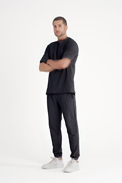 YAKAMEL Muški Pamučni džersej udoban set pidžama kratkih rukava