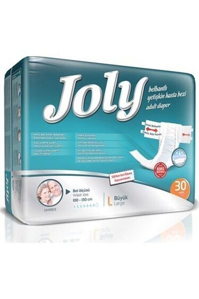 Joly Adult Diapers L 30 Pack - With Waistband