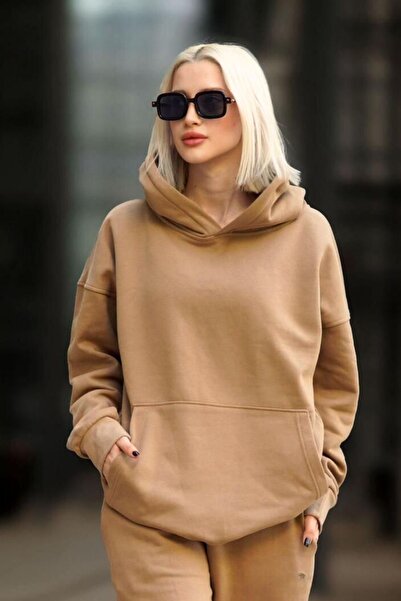 YAKAMEL ŽENSKA MAJICA S KAPULJAČOM I ŠIROKIM KROJEM