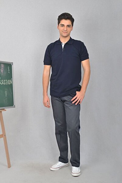 YAKAMEL Men's High Waist Lycra School and Medrese Trousers - High School Leng...
