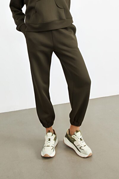 YAKAMEL Дамски еластични панталони за тичане с 3 нишки - с удължители и джобове