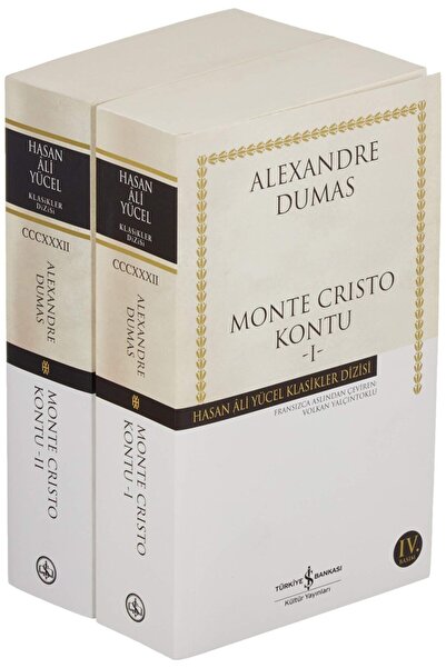 TÜRKİYE İŞ BANKASI KÜLTÜR YAYINLARI Monte Cristo Kontu-2 Kitap Takım, Hasan A...