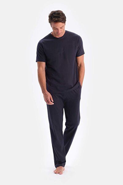 YAKAMEL Muški FUME T-shirt donji i gornji deo Pamučni džersej pidžama set