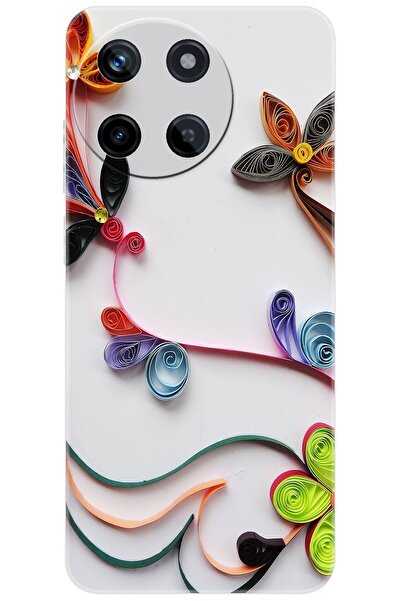 realme 11 (RMX3636) Uyumlu Kılıf Desen Baskılı Silikon Çiçek Desen STK:220 CP...