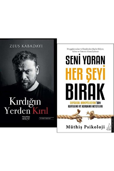 Destek Yayınları Kırdığın Yerden Kırıl + Seni Yoran Her Şeyi Bırak / 2 Kitap Set