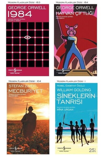 TÜRKİYE İŞ BANKASI KÜLTÜR YAYINLARI Iş Bankası Kültür Yayınları 4 Kitap Set H...