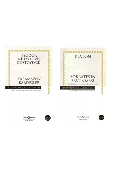TÜRKİYE İŞ BANKASI KÜLTÜR YAYINLARI Karamazov Kardeşler - Sokrates'in Savunma...