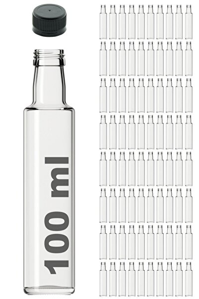 Afracam 81 Pieces Round Transparent Dorica - Empty Glass Bottle with Leak-Pro...