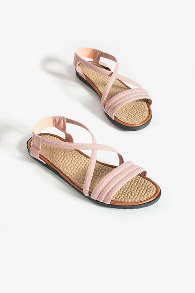 star shoes Sandale de damă din piele întoarsă elastica