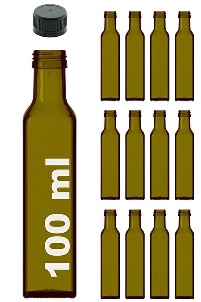 Afracam Green Maraska - 100 ml, Leak Proof Cap, Empty Glass Bottle with Corne...