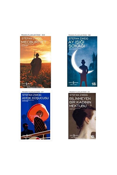 TÜRKİYE İŞ BANKASI KÜLTÜR YAYINLARI Stefan Zweıg - Mecburiyet - Ay Işığı Sokağı - Amok Koşucusu - Bilinmeyen Bir Kadının Mektubu