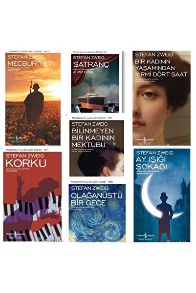 TÜRKİYE İŞ BANKASI KÜLTÜR YAYINLARI Stefan Zweig Seti 7 Kitap