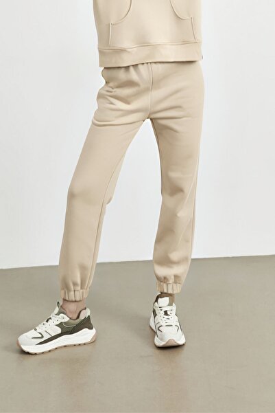 YAKAMEL Γυναικείο ελαστικό παντελόνι φόρμας με 3 κλωστές - με λωρίδες και τσέπες