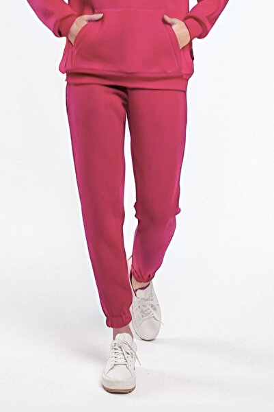 YAKAMEL Pantaloni de trening cu talie înaltă, cu 3 fire de cusătură