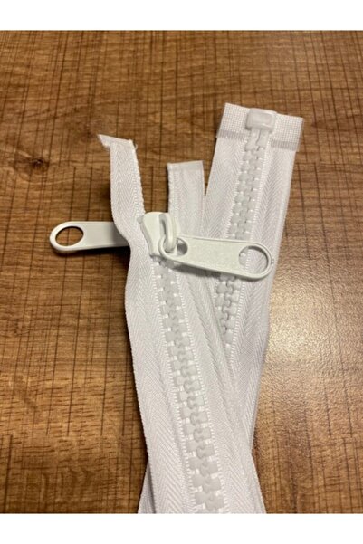 NİCE Geniş Dişli, Güçlü, 5 Metre Beyaz, Çadır-Branda Için Kemik Fermuar