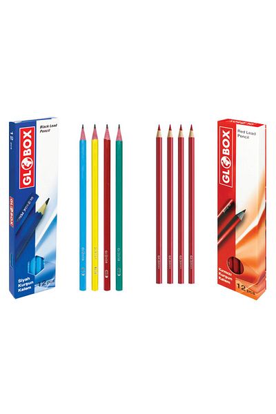 Globox Red Pencil 12 Pack - Globox Copy Pencil