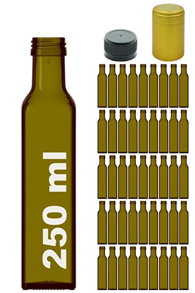 Afracam 250 ml Yeşil Maraska Kilitli Kapaklı Ve Kapüşonlu Köşeli 250 Cc Boş C...