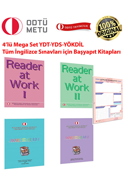 ODTÜ Yayıncılık Reader At Work 1-2 & More To Read 1-2 4’lü Set İngilizce Sına...