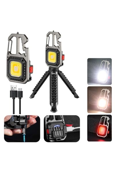 Genel Markalar W5138 Tornavida Şişe Açacağı Cam Kıracaklı Tripotlu Type-C Şar...