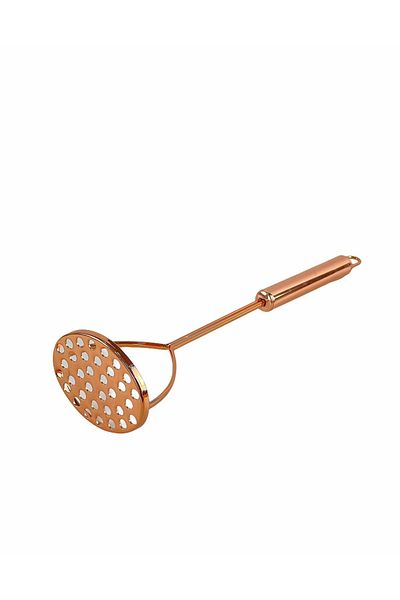 AROW Lux Metal Long Stainless Bronze Potato Masher