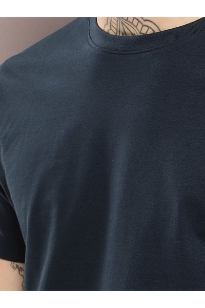 Dillinger By Styli Plain Cotton Regular Fit T-Shirt