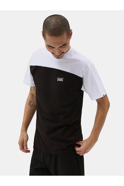 Vans Script Color Block Crew Neck T-Shirt