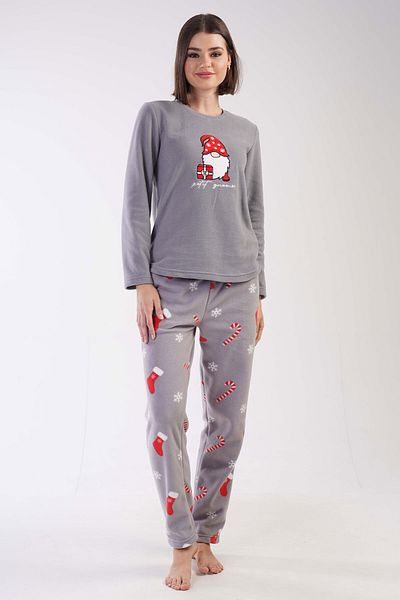 VİENETTA Σετ γυναικείες πιτζάμες μακρυμάνικο Fleece - 303179