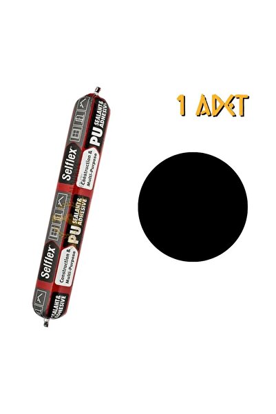 Selsil Poliüretan Sosis Mastik Yapıştırıcı PU50 SİYAH 600 ml. - 1 Adet