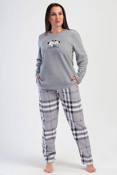 VİENETTA Σετ πιτζάμες Plus Size Fleece - Μακρύ μανίκι, 403063