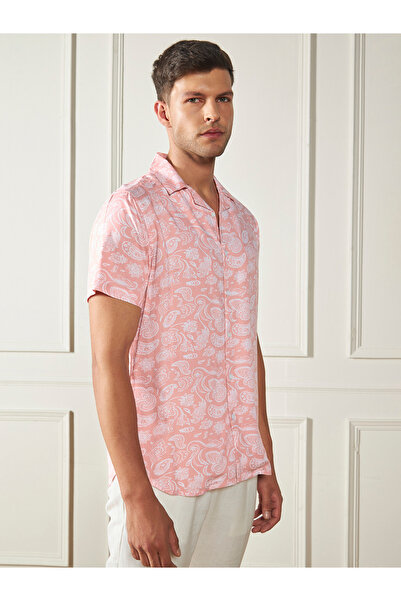 Dennis Lingo By Styli Paisley Print Casual Shirt with Button Placket
