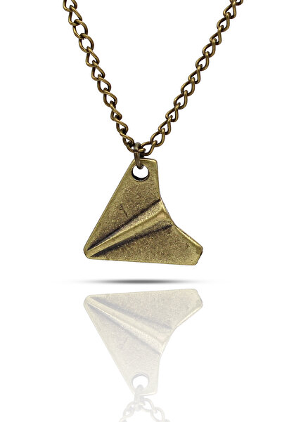 kolbi قلادة نموذج طائرة ورقية - سلسلة كلاسيكية صفراء عتيقة