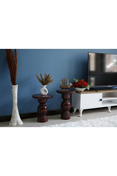 Simillo Home&Living 2'li Karpuz Model Yan Sehpa