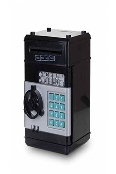 hediyesahibi Siyah Renk Şifreli Atm Kasa Kumbara