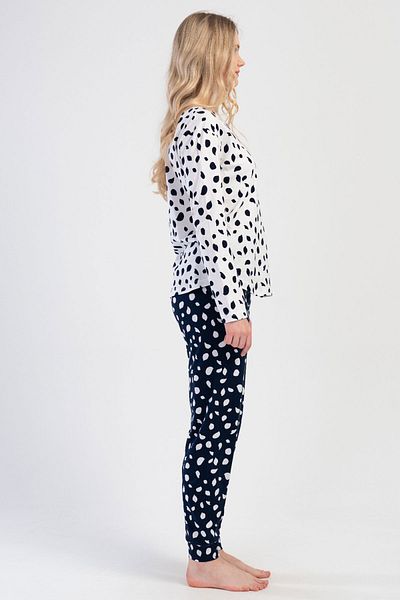 VİENETTA Set de pijamale de damă din bumbac cu mâneci lungi - 403303