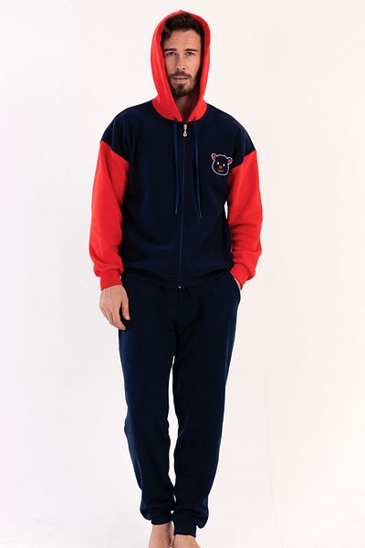 VİENETTA Σετ ανδρικές πιτζάμες μακρυμάνικο Fleece - 303054