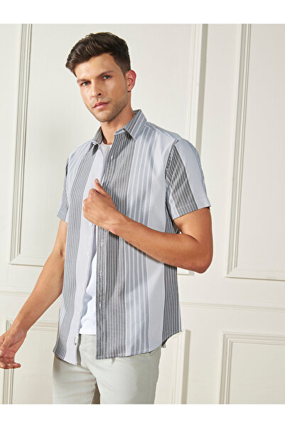 Dennis Lingo By Styli Cotton Striped Casual Shirt