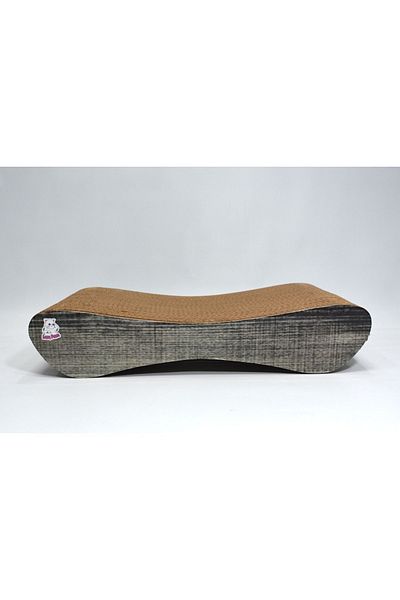 Lazy Paws Cat Scratching Sofa – Cardboard Cat Scratching – Horizontal Scratching - Small (43X24X8,5 cm) - Anthracite
