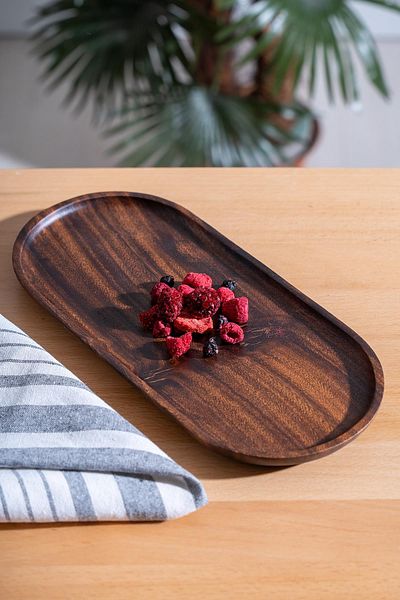ACAR Acacia Oval Presentation Plate - 30 cm