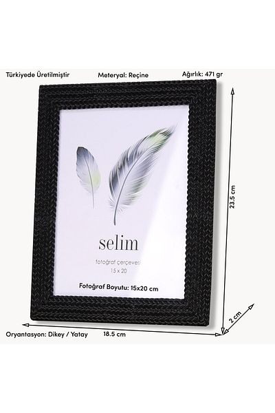 Selim Black Lovisa Frame - 15X20