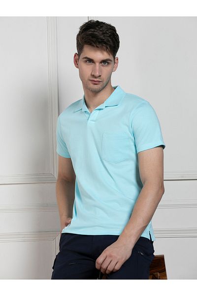 Dennis Lingo By Styli Regular Fit Solid Polo with Patch Pocket