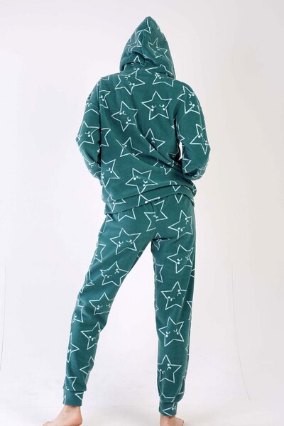 VİENETTA Kadın Polar Kapsonlu Düşük Omuzlu Kanguru Ceplı Pijama Takım
, 304042