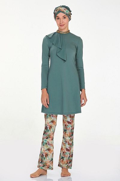 Remsa Mayo Lorany 4513 Khaki Hijab Μαγιό - Lycra και Πλήρως Καλυμμένο