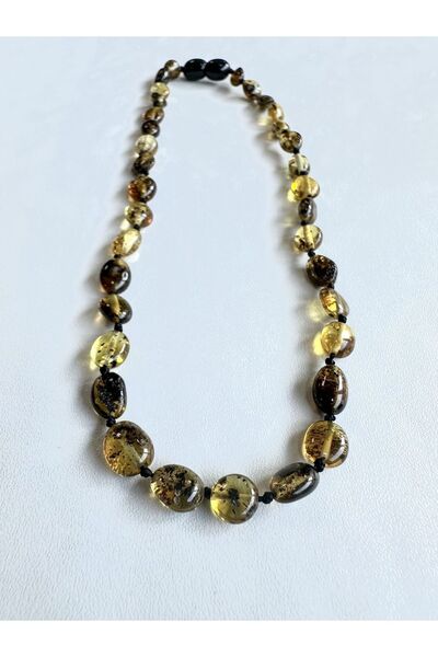 KEHRİBAREVİ EREĞLİ Damla Kehribar Bebek Kolyesi