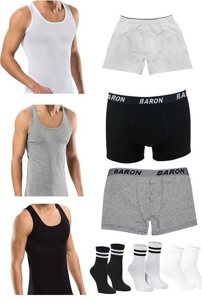 PİERLES Σετ 9 κάλτσες Athlete και Boxer