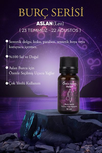 OnkaFarma Leo Essential Oil - Onka Farma 10 ml, Zodiac Series Aromatherapy