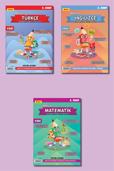 MAXİ Maxi 3.Sınıf Çocuk Eğitim Set- 3 Kitap