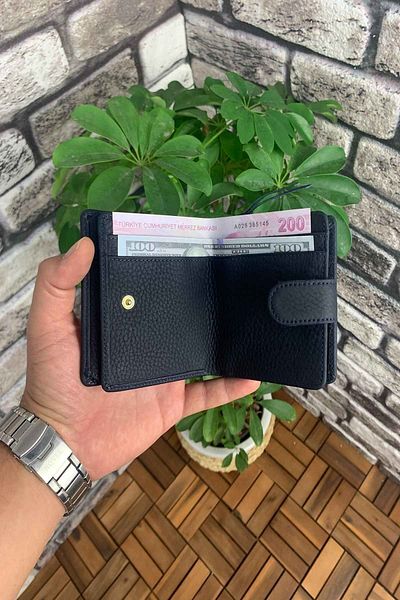 GUARD Stylish Dark Blue Leather Wallet - Multi-Compartment Matte